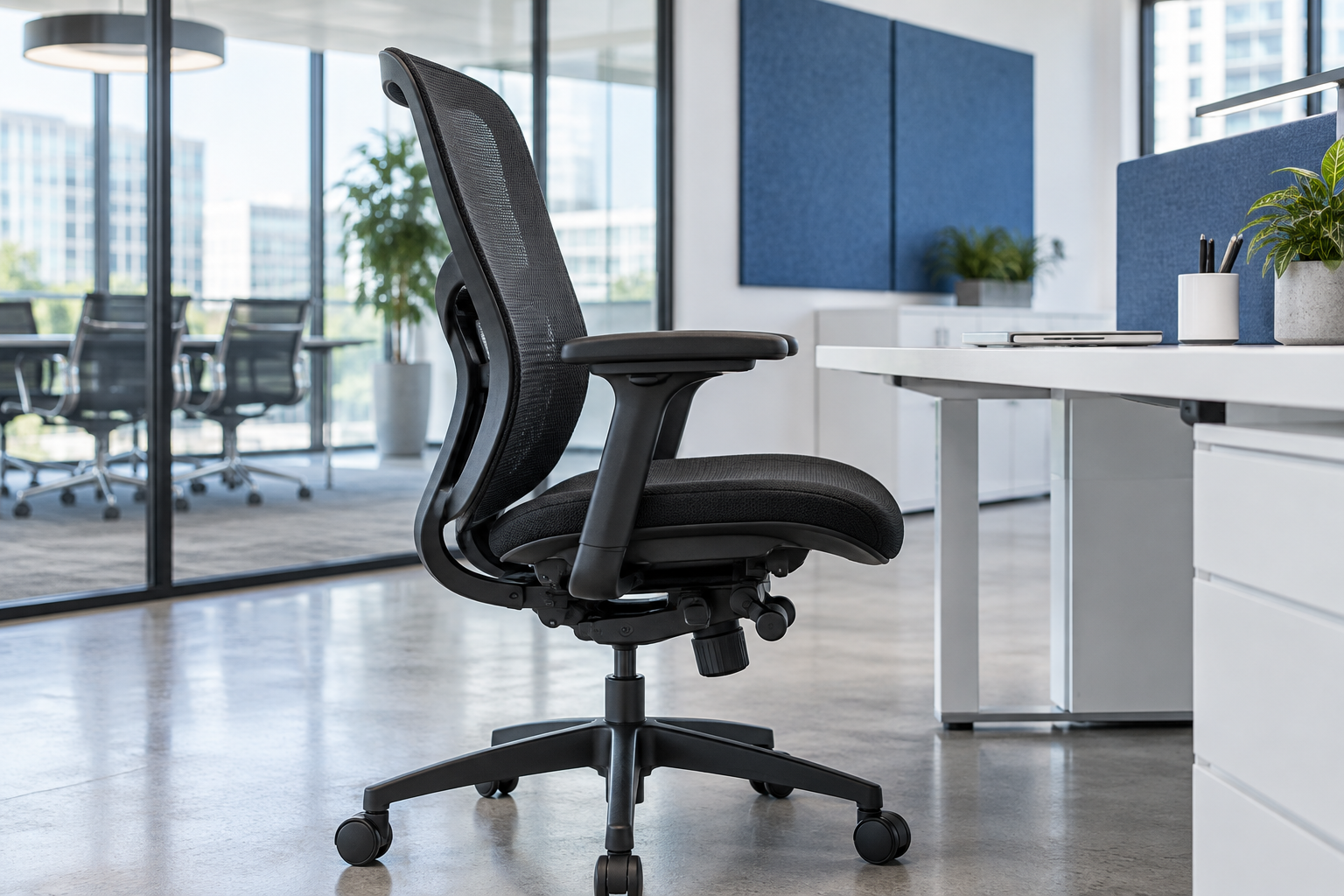 Representative ergonomic workplace seating