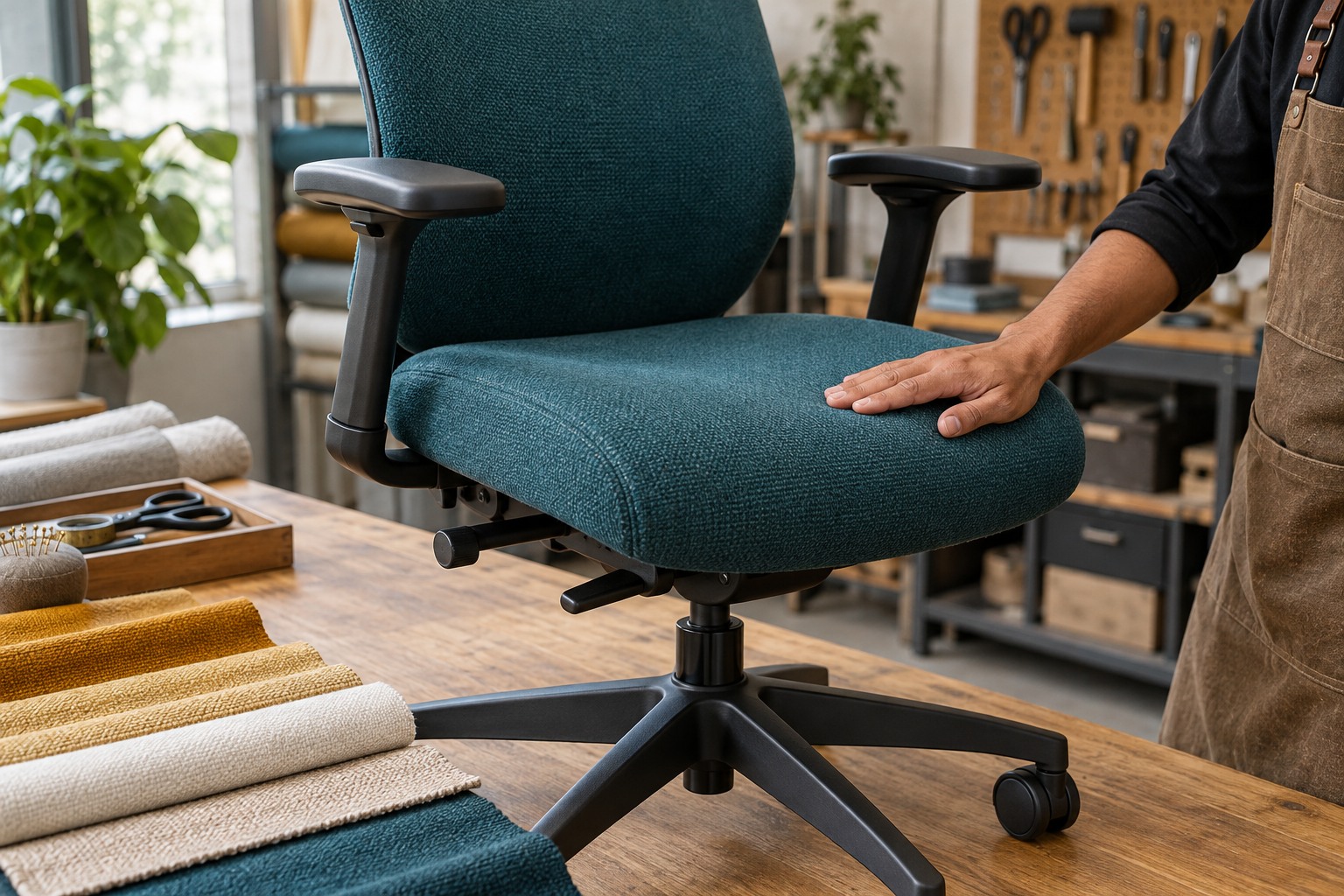 Representative reupholstery & restoration visual